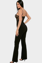 The Liora Lace Bustier Jumpsuit