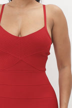 Mila Bandage Mini Dress - Red
