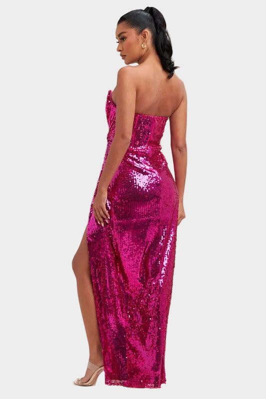 Valentina Sweetheart Sequin - Fuchsia