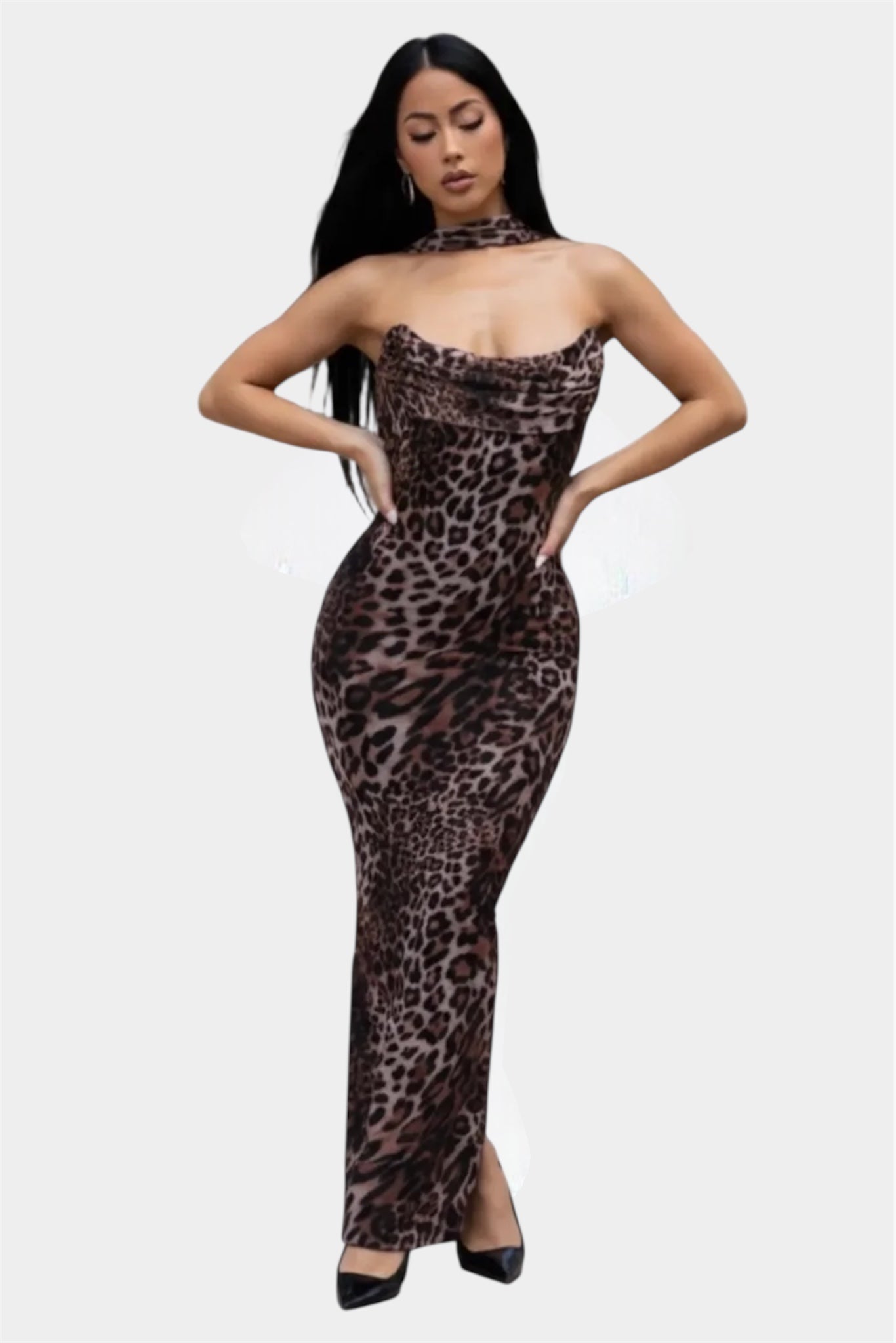 Savannah Leopard Corset Dress Main image