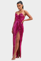 Valentina Sweetheart Sequin - Fuchsia